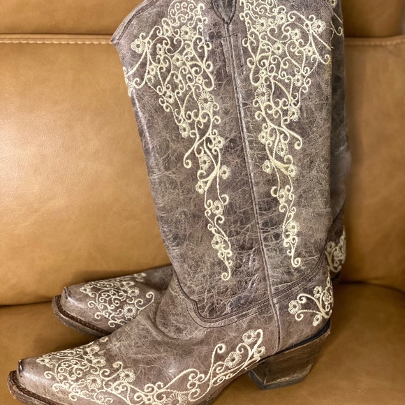 Corral wedding boot - bone color - Picture 1 of 4
